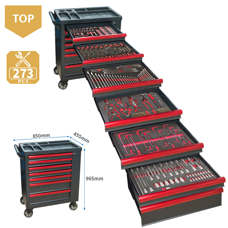 Tools Set Workshop - 7 Çekmeceli Alet Arabası, 273 Parça