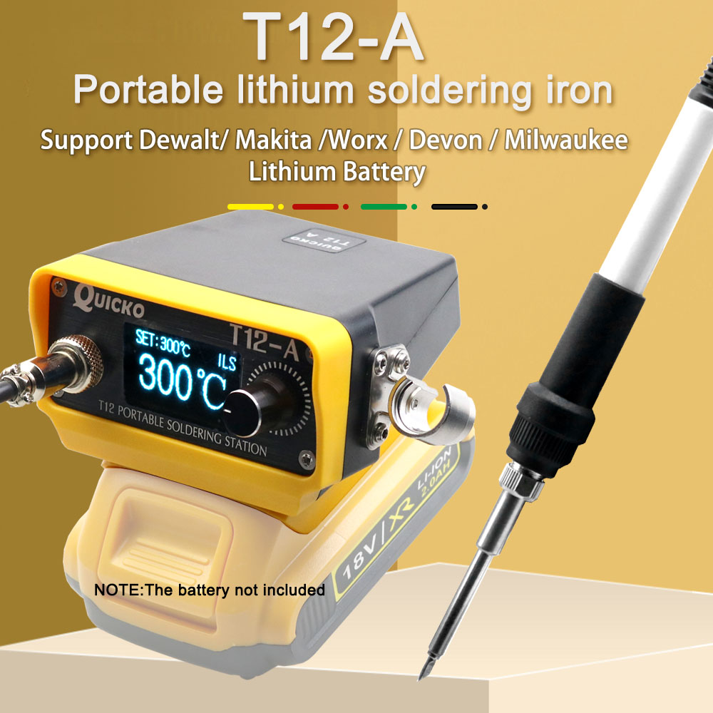 Milwaukee Drill M12 Fuel - Dewalt için 70W T12 akülü lehimleme