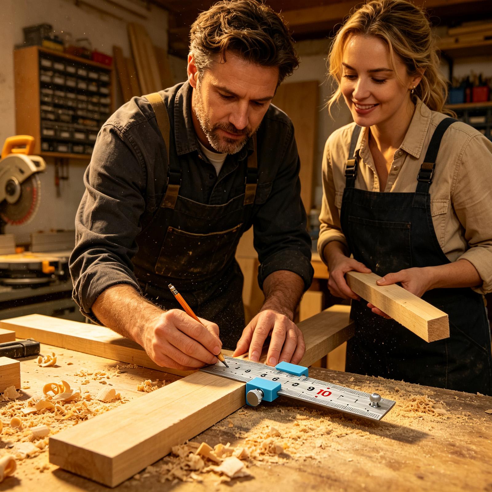 Tools For Woodworking Workshop - Marangozluk Aletleri Marangozluk Cetveli Ölçüm Çizim
