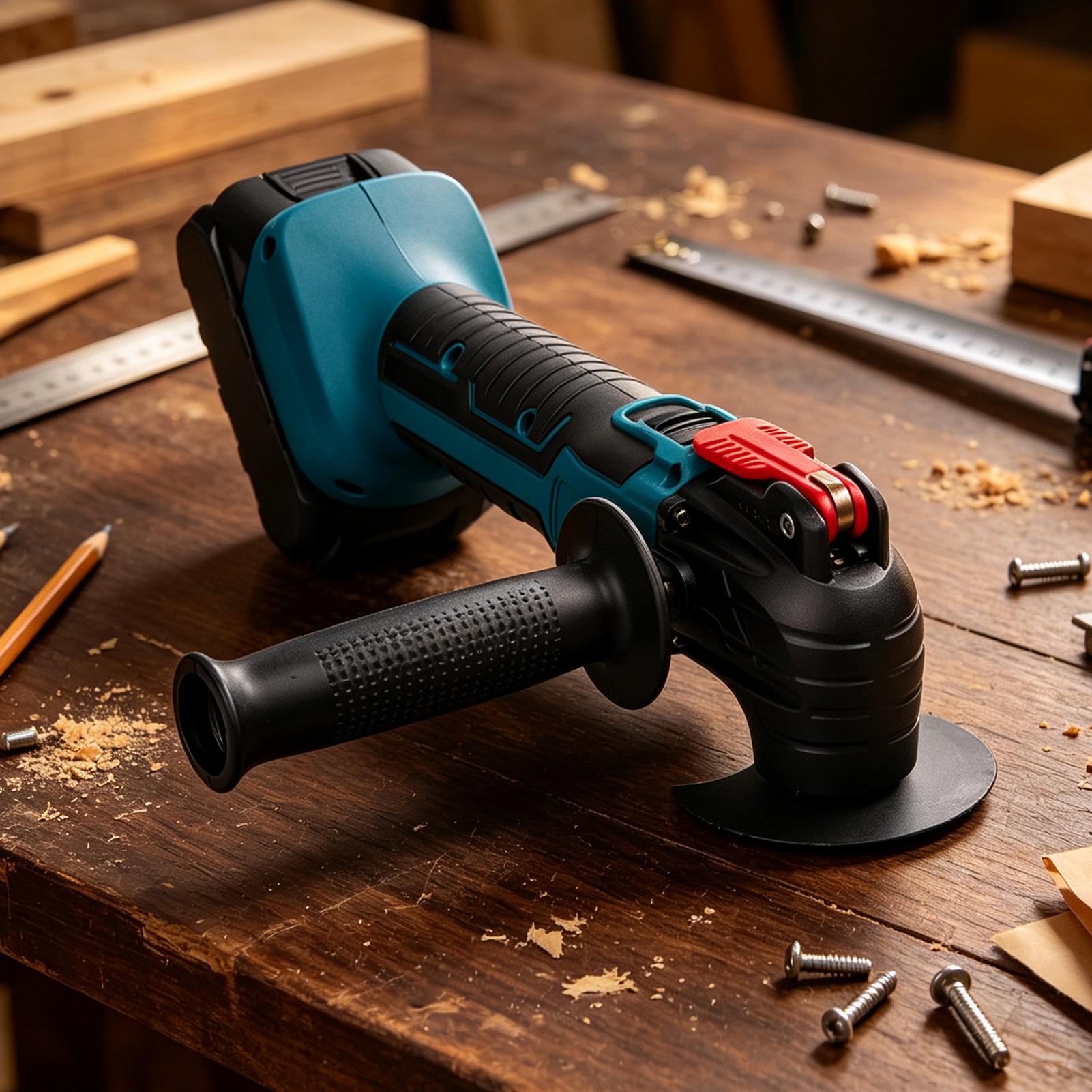Tools For Woodworking Workshop - Açı Taşlama Makinesi Kablosuz Salınımlı Kablosuz