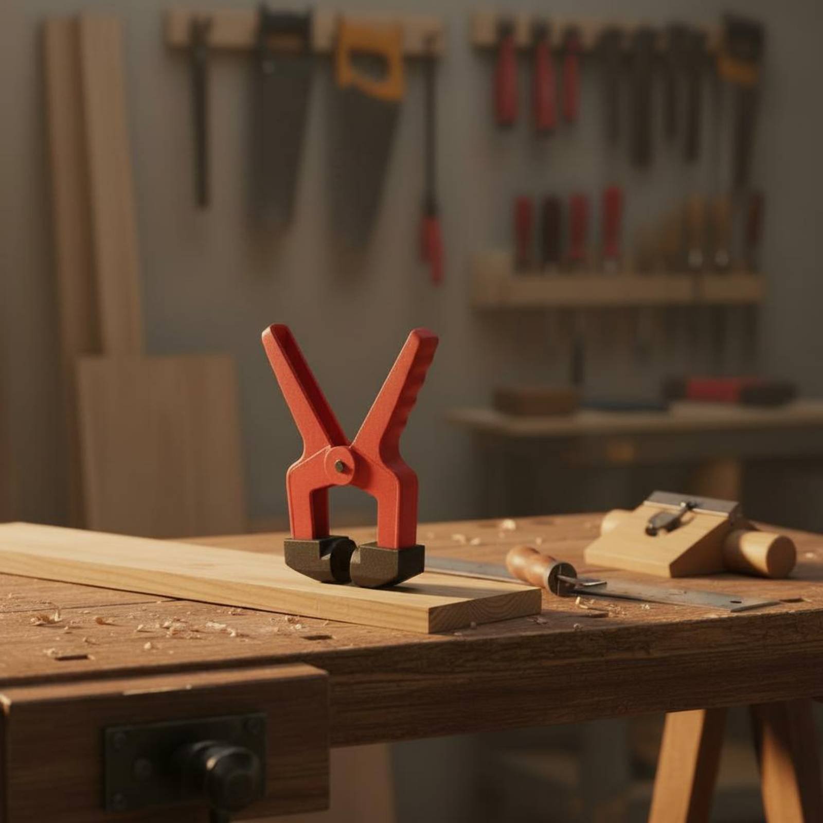 Üçgen Kelepçe Kırmızı Renkli P - Tools For Woodworking Workshop incelemesi ve fiyatı