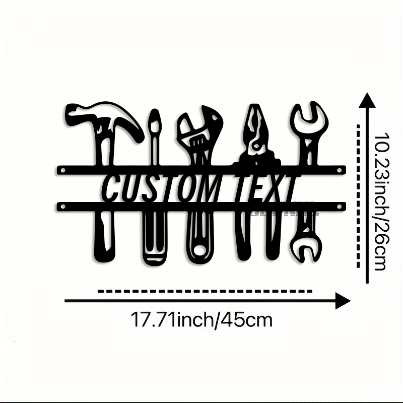 DIY Endüstriyel Tarz Demir Duv - Workshop Tools And Names incelemesi ve fiyatı