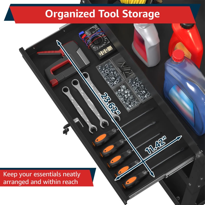 3 Katlı Tekerlekli Alet Arabas - Workshop Garage Tools Manufacturer incelemesi ve fiyatı